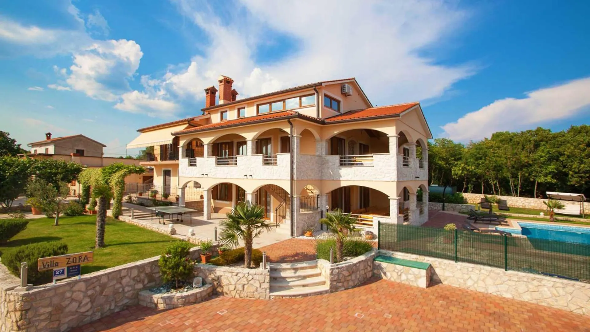 Villa Zora, Beautiful Modern Villa In A Village Near The Sea Trget 0*,